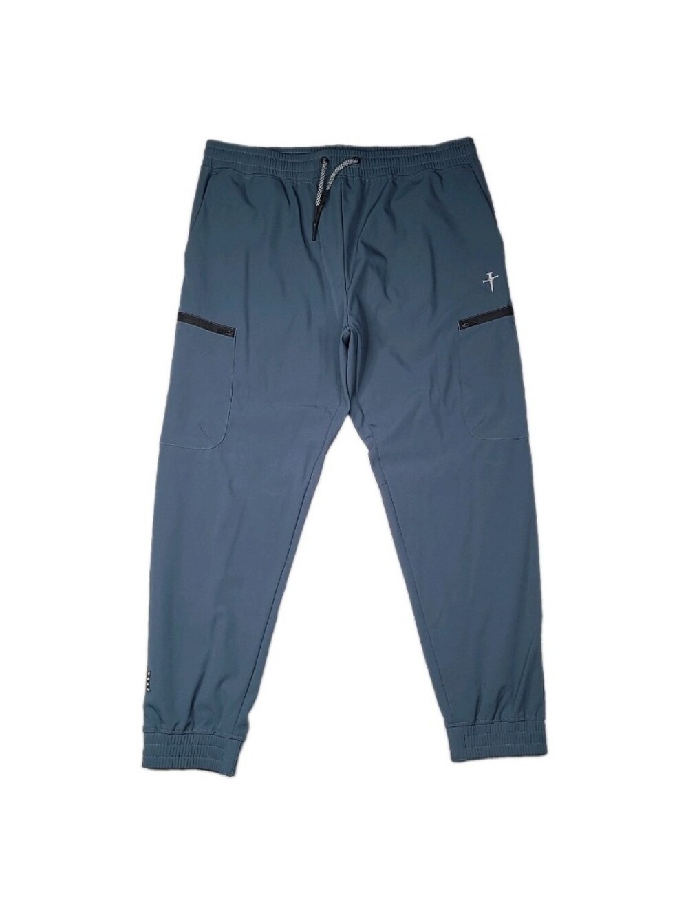 Three Nails Mens Jogger XXL Cargo Joggers Blue Athletic Tech Pants EXCELLENT